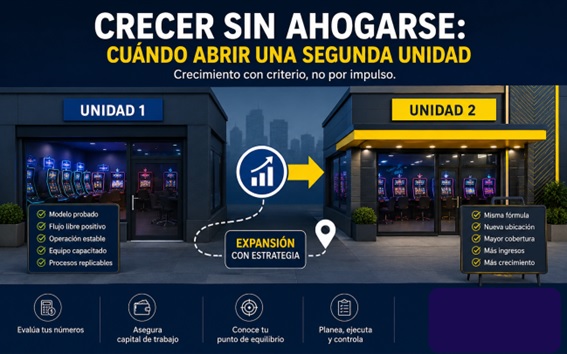 Crecer sin ahogarse: cuándo abrir una segunda unidad en el sector de juegos localizados